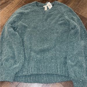 Green sparkle H & M sweater